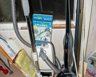 Curtain rods, vacuums.