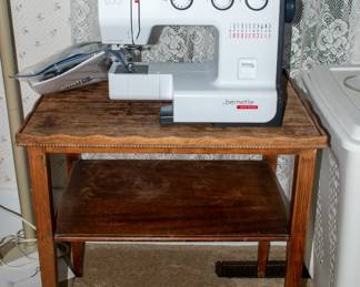 Bernette sewing machine, side table.