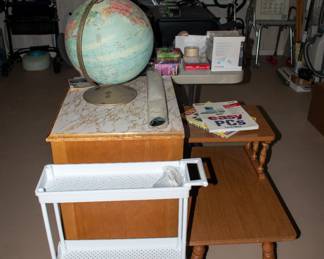 Rolling cart, side table