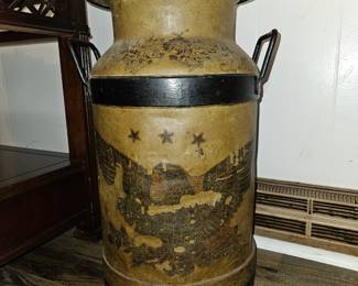 Decorated Milk Can