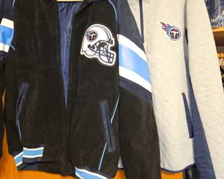 Brand New Tennessee Titans Suede Jacket and Quilted Jacket