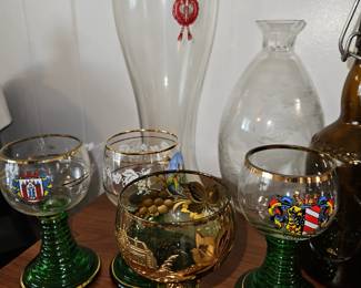 German goblets and Boot Pilsner