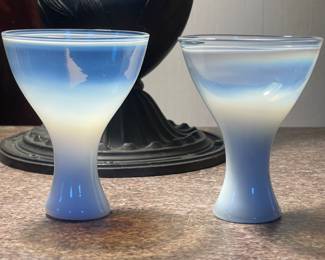 Rare Russel Wright "Theme" wine glasses.