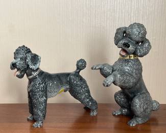Rosenthal and Wien poodle figurines.