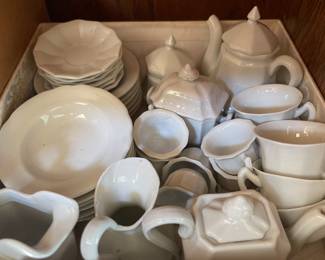 Antique ironstone children's tea set.