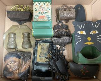 Huge collection of antique match safes.