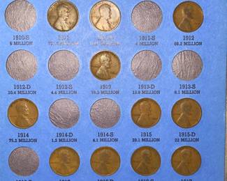 Lincoln penny collection.