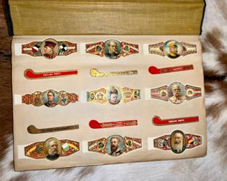 ANTIQUE CIGAR BANDS SCRAPBOOK ALBUM