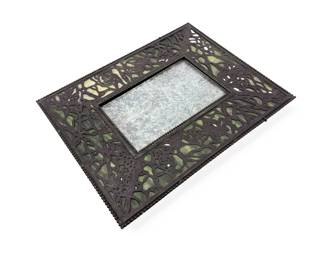 ANTIQUE TIFFANY STYLE DESK PICTURE FRAME