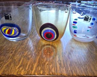 Carlo M glassware 3 pieces