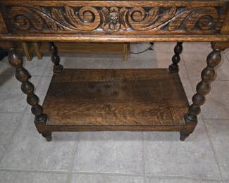 Carved ocassional table