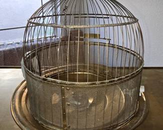 Brass  bird cage