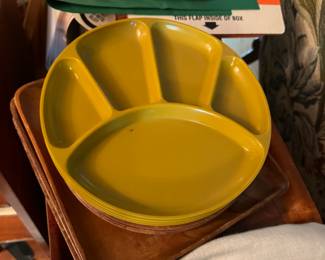 Fun circa 1970's divided plates.