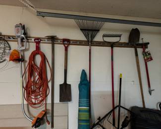 Lawn and garden tools.