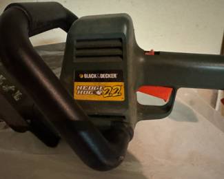 Black and Decker hedge trimmers.