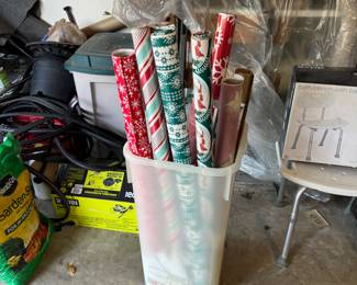 Christmas wrapping paper.