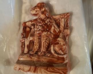 Irish Setter bookends.