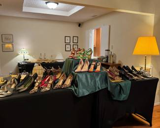 Great strappy sandals and pumps, size 6.5 and 7. Some have not been worn. Great for holiday parties where you need some sparkle!