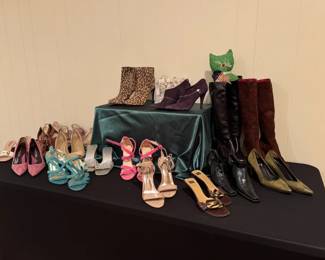 Suede and leather boots, including fun leopard shoe boots with a leopard sole!