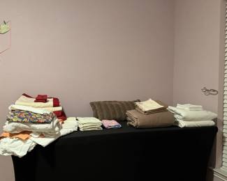Bed and bath linens.