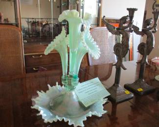 Fenton Tall Epergne Limited Edition Signed Numbered