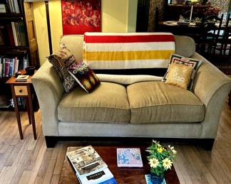 Loveseat couch and small chest