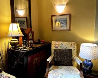 Lovely cabinet and large mirror