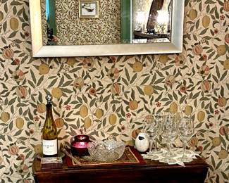 Cute table that folds down and large heavy mirror