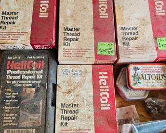 Master thread repair kits within the toolbox