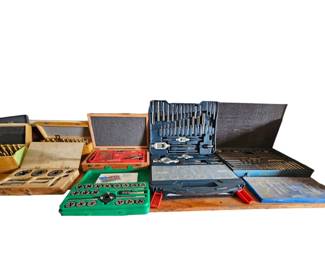 Various tap and die sets