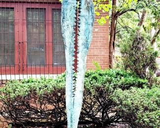 Virgil Villers 8' tall sculpture "Splitting Up"