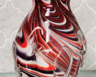 Beautiful encased glass vase