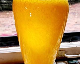 Contemporary art glass vase