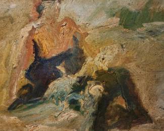 Vintage Impressionist oil painting 