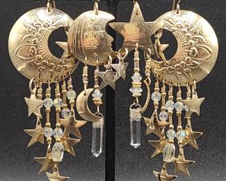 Moon & stars earrings 