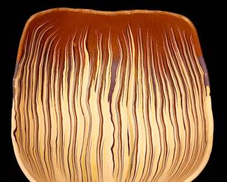 Asian art pottery bowl 