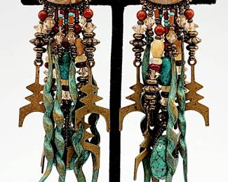 Incredible wearable art earrings 