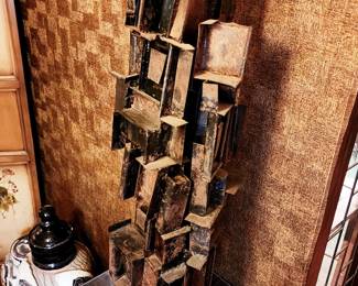 Richard Schneider mixed metals sculpture 