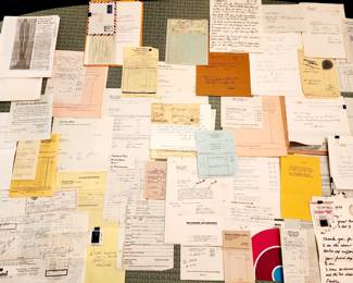 HUGE ARCHIVE OF ORIGINAL RECEIPTS FOR MOST OF THE ARTWORK BEING SOLD!!!!!