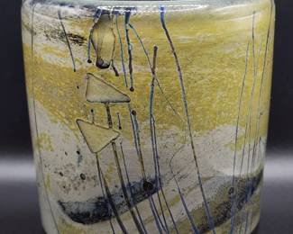 Studio art glass vase