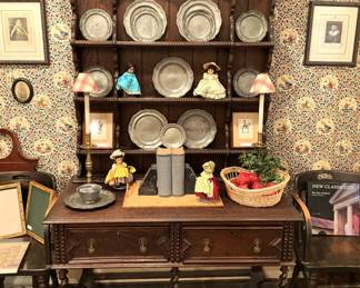 Barley twist Welsh dresser/sideboard