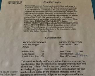 Letter of Authenticity 