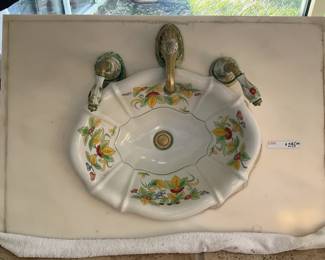 Hand-painted sink