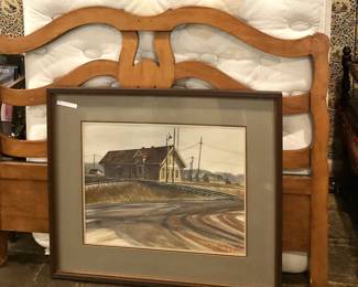 Double headboard; art by the late Tylerite A. C. Gentry