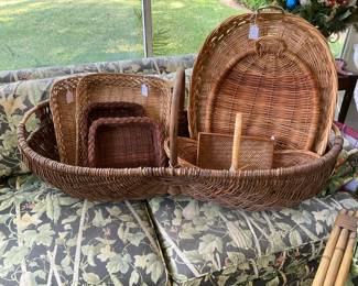 Grape harvest baskets and smaller baskets