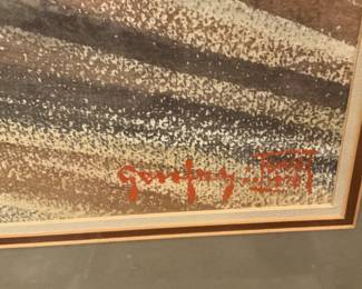 Framed and matted art by the late Tylerite A. C. Gentry