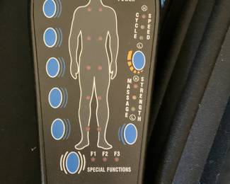 Long HoMedics heating pad control