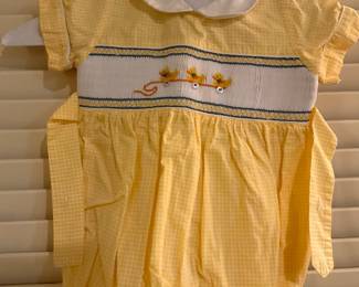 Smocked children's clothes