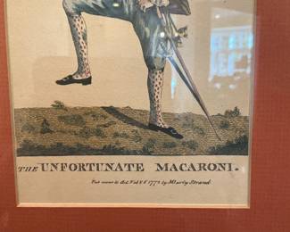 "The Unfortunate Macaroni"