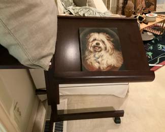 Dog art; bed tray